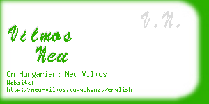 vilmos neu business card